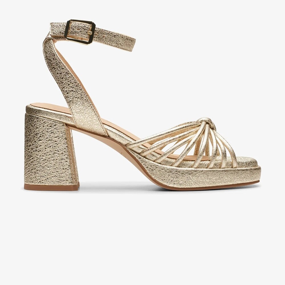 Clarks Platform Heel Sanda Champagne g125old Platform Heels US 10M